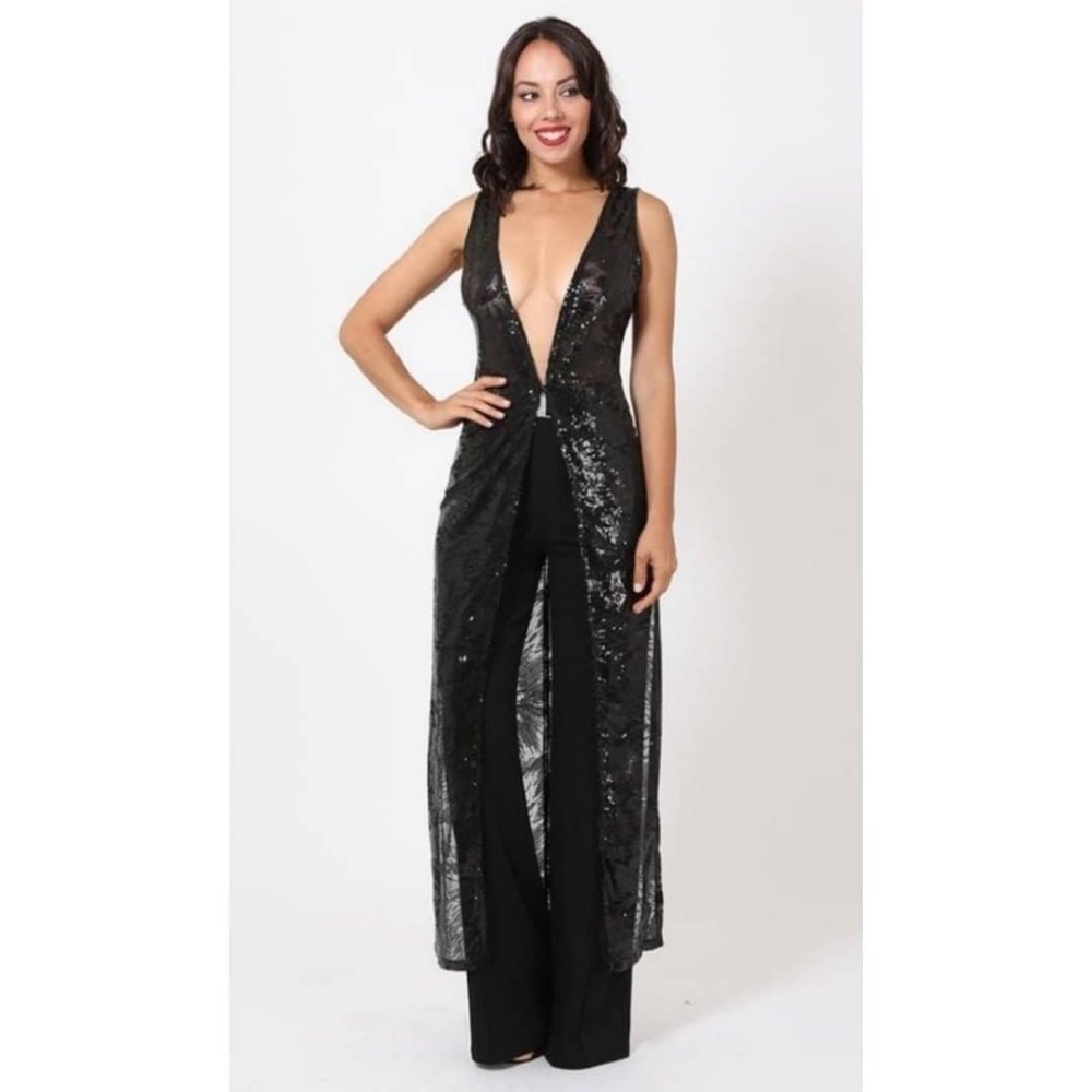 Sequin Maxi Duster